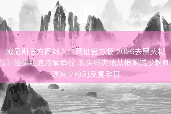 威尼斯官方网站入口网址官方版 2026去黑头粉刺水乳实测: 浸透肌底熔解角栓 黑头重灾地从根源减少粉刺反复孕育