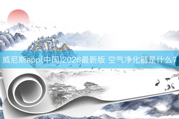威尼斯app(中国)2026最新版 空气净化器是什么?